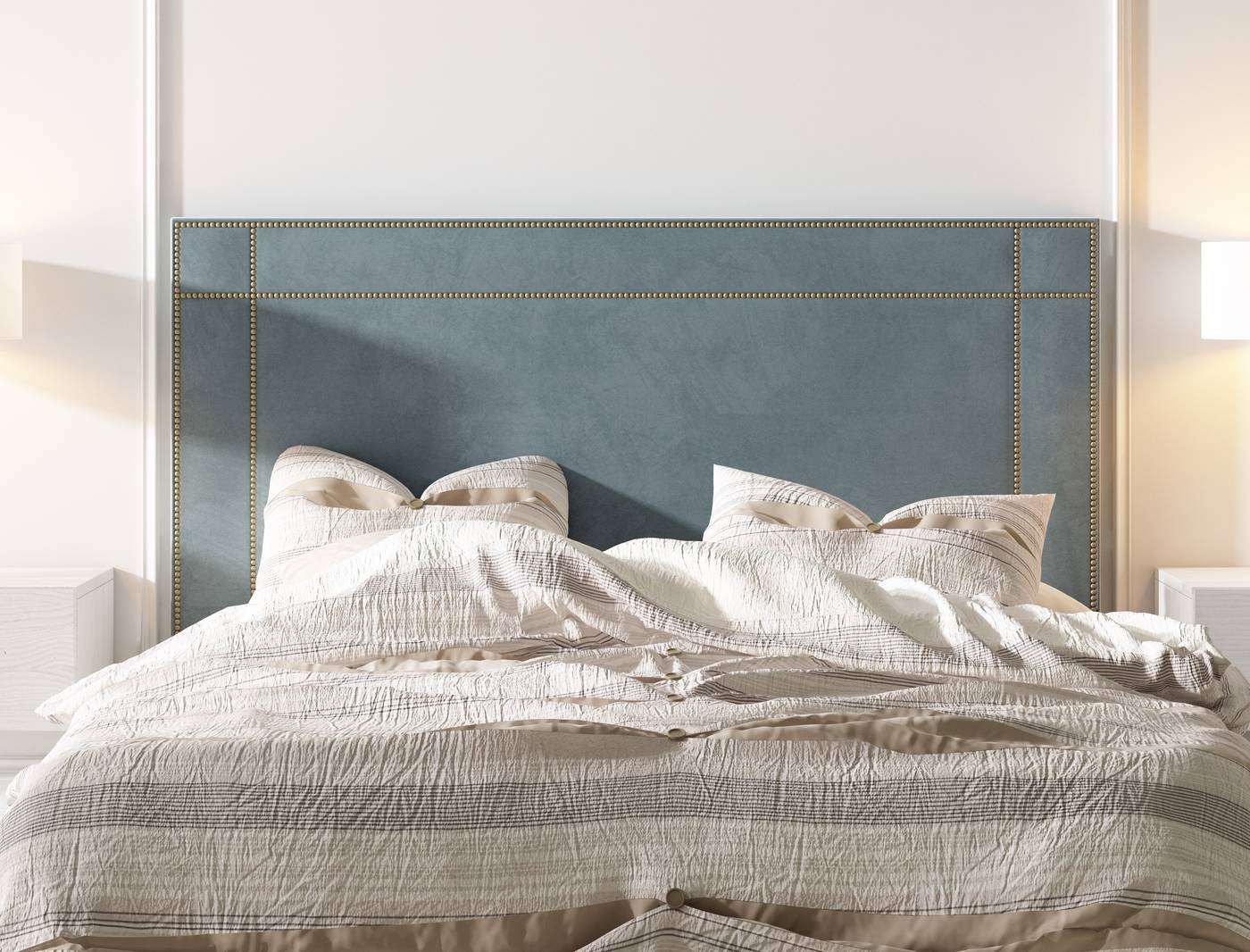 Estructura de cama tapizada Niebla 150x190 cm