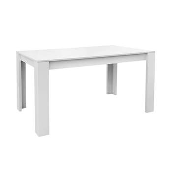 Mesa Fija Comedor de 140 Blanca - Mesa de comedor fija, color blanca DE 140x80