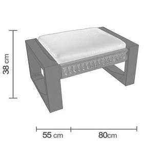 Taburete aluminio y cuerda para jardín [Estambul] de Hevea - imagen 2