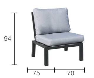 Rinconera 6 p de aluminio + mesa centro [Hublot] de Hevea - imagen 5