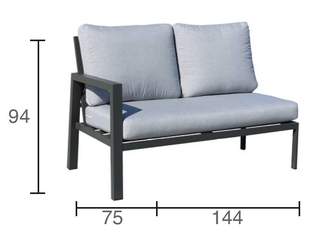 Rinconera 6 p de aluminio + mesa centro [Hublot] de Hevea - imagen 4