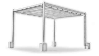 Pérgola con toldo superior retráctil [Kavana] de Hevea - imagen 3